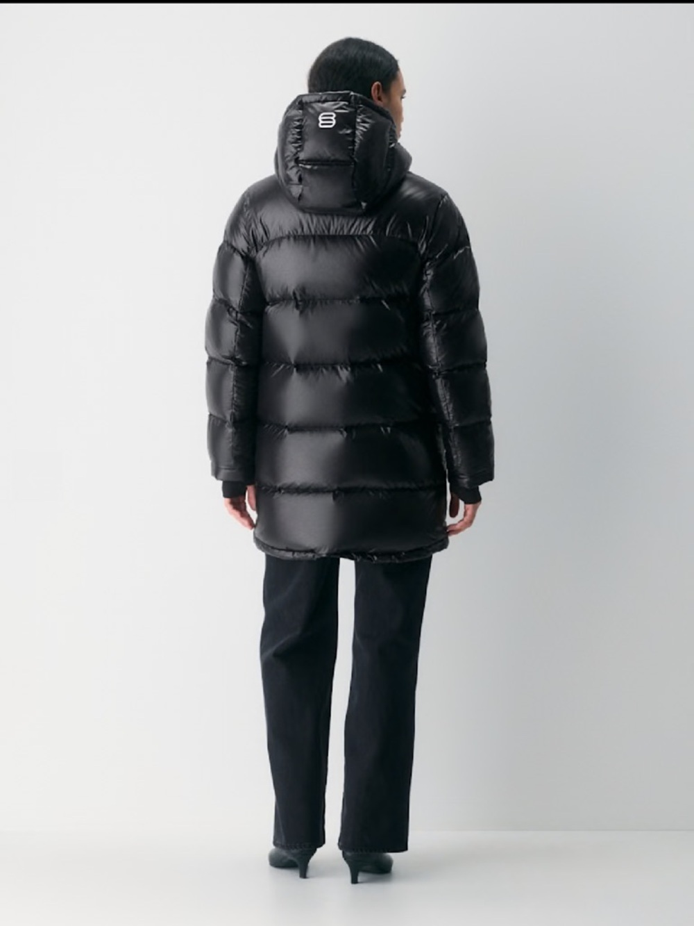 Aritzia Super Puff Mid Hi Gloss Black - Picture 13 of 16